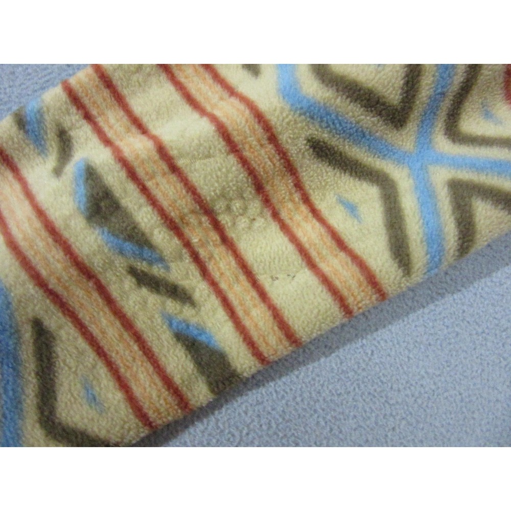Vissla Hoodie Mens Small Multicolor Fleece Henley Aztec Tribal Pullover Flipcuff - Picture 6 of 16